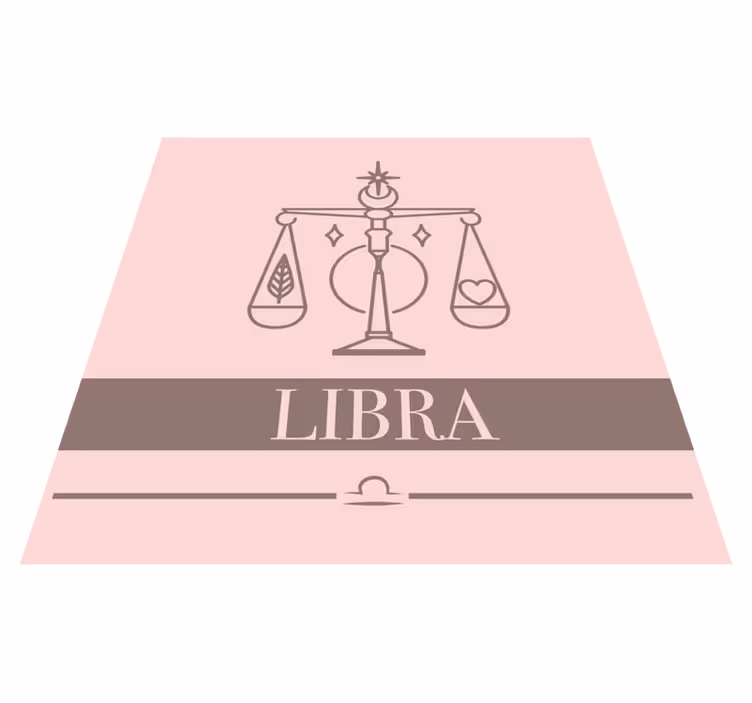 Tapete vinílico frases e textos design de libra balance - TenStickers