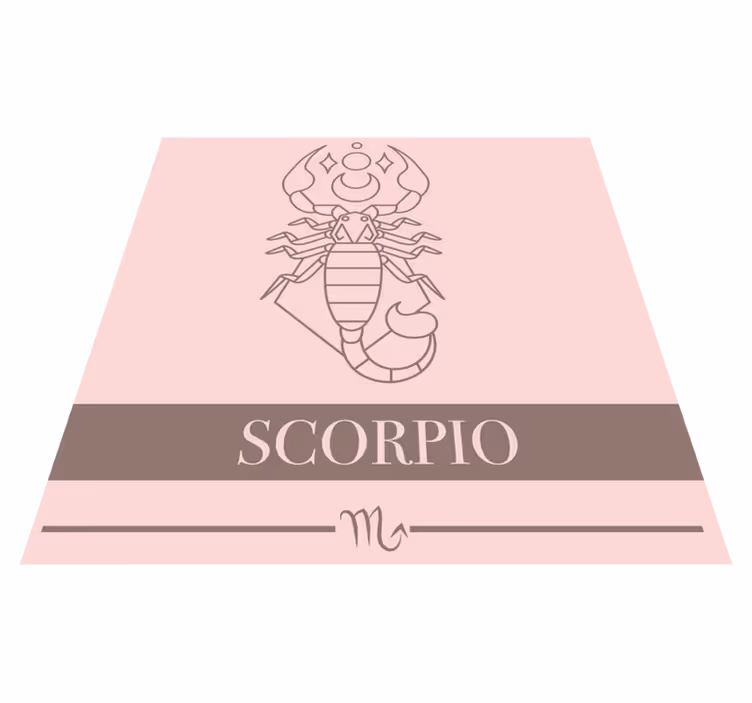 Tapete vinílico frases e textos zodíaco escorpião - TenStickers