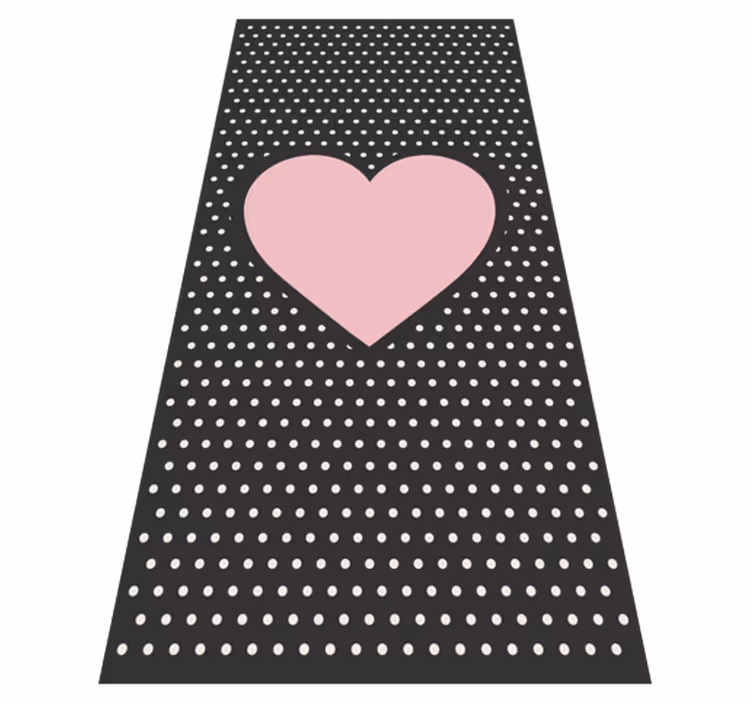 Corações e pontos rosa tapete de brincar para bebês - TenStickers