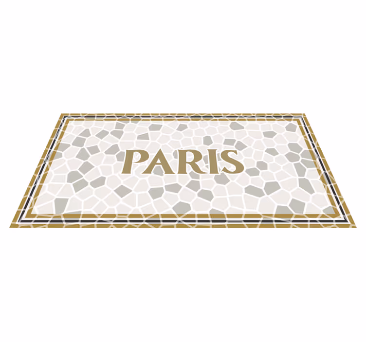 Tapete de mosaico romano parisiense personalizado - TenStickers