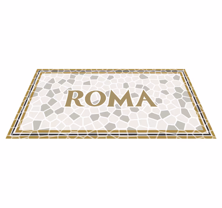 Tapete vinil com nome roma personalizada - TenStickers