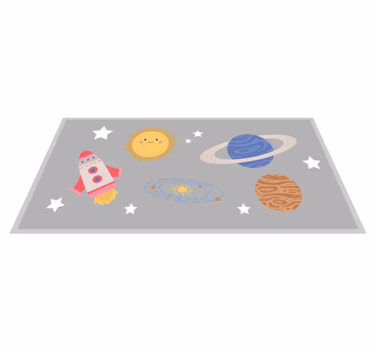 Tapete de vinil estrela do espaço e planetas - TenStickers