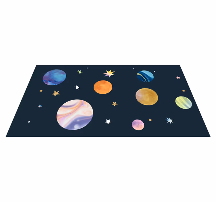Tapete vinílico com estrelas espaço cósmico - TenStickers