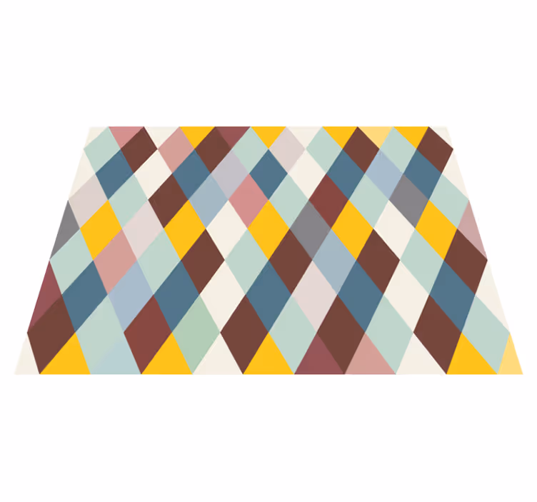 Tapete vinílico geométricas para pisos com padrão geométrico - TenStickers