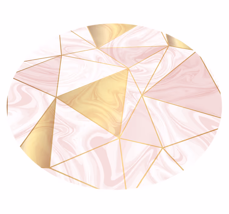 Tapete nórdico geométrico de diamante rosa e cinza - TenStickers