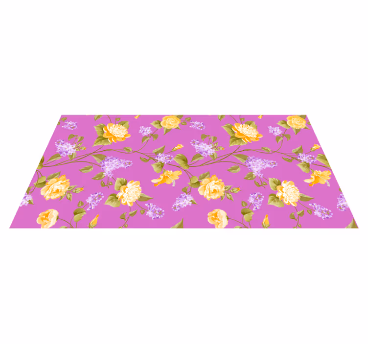 Tapete vinílico flores e plantas padrão de flor floral - TenStickers
