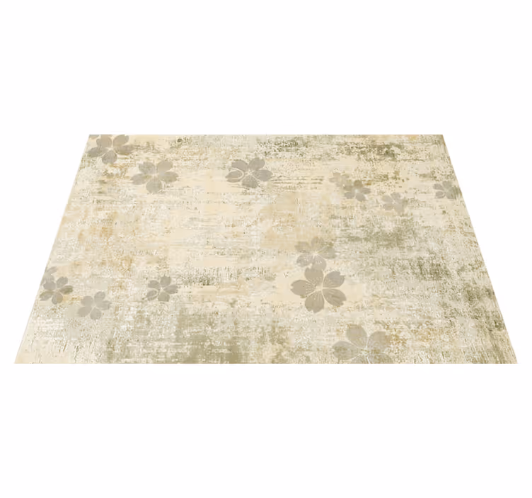 Tapete vinílico sala de estar elegância floral sutil - TenStickers