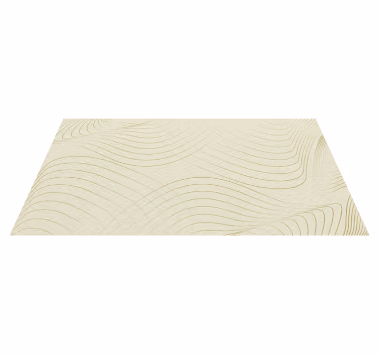 Tapete vinílico minimalista arte de linha fluida - TenStickers