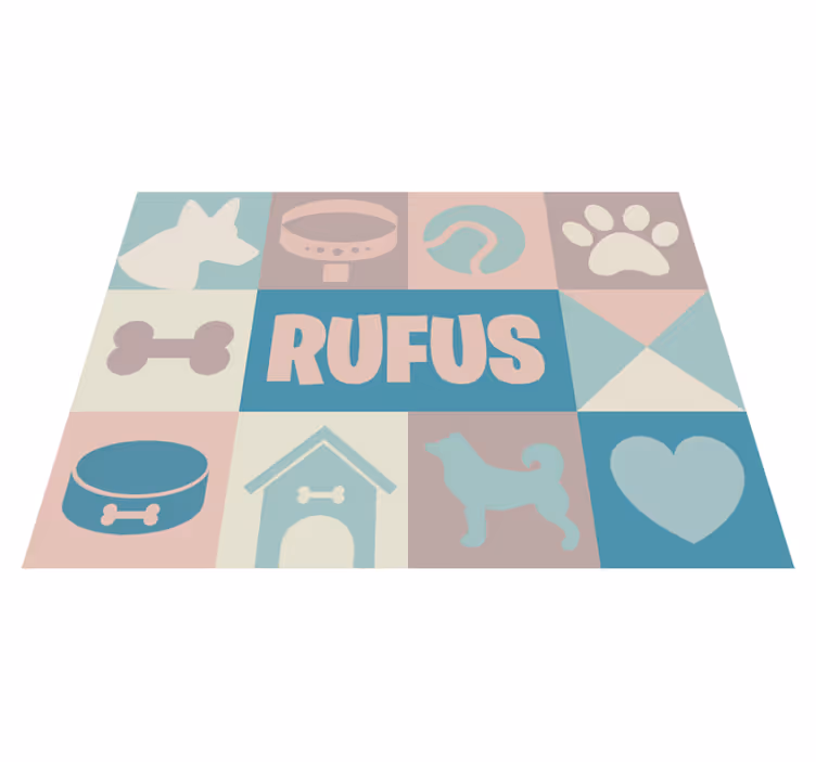 Tapete vinílico animais cães personalizados - TenStickers