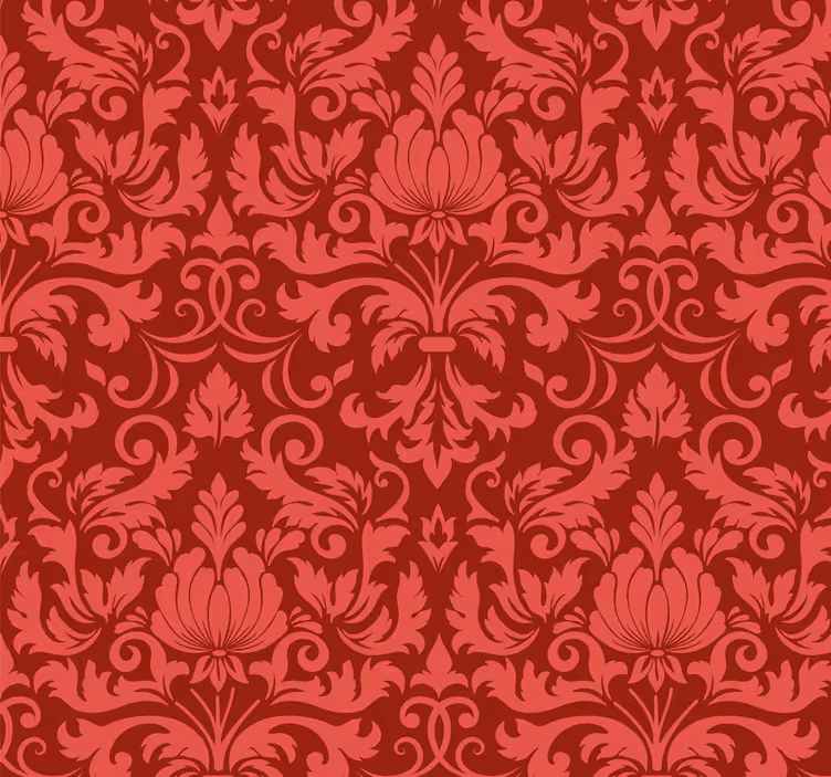papel de parede barroco motivo floral barroco - TenStickers
