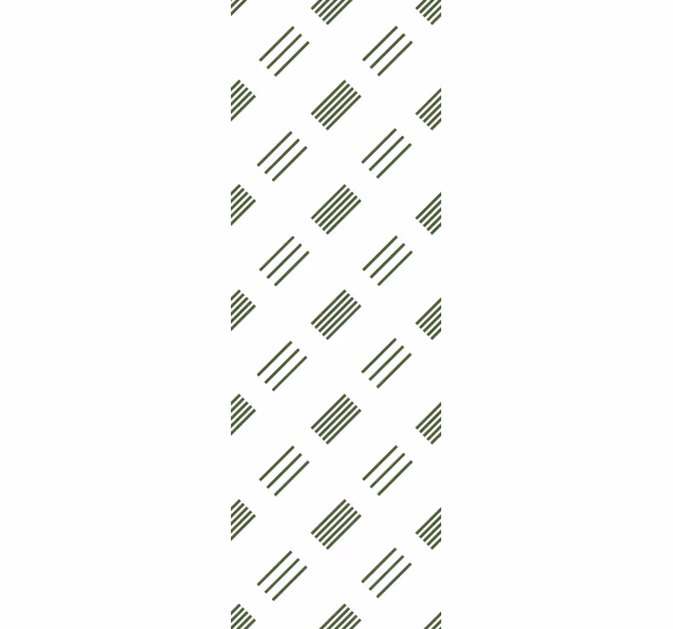 Papel de parede moderno em design verde e branco - TenStickers
