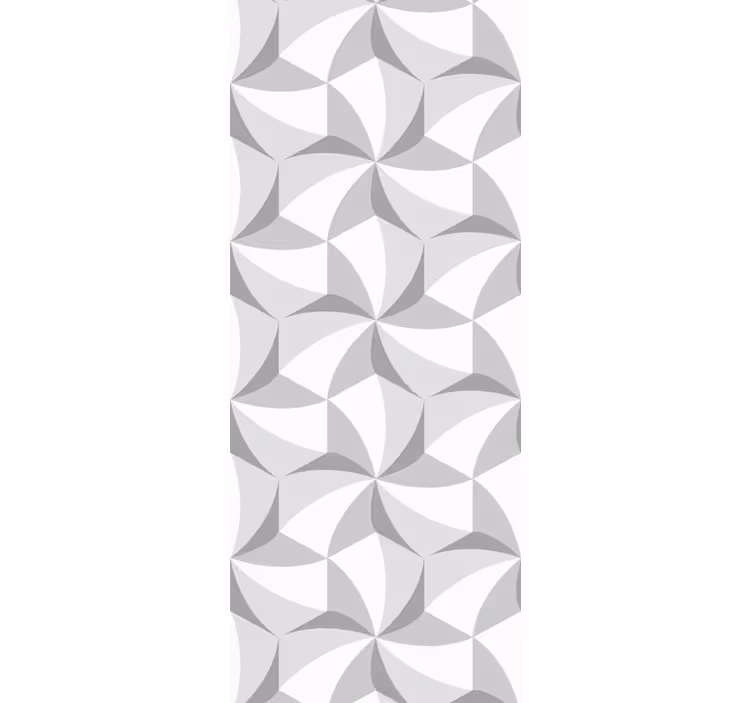 Papel de parede formas geométricas cinzas elegantes - TenStickers