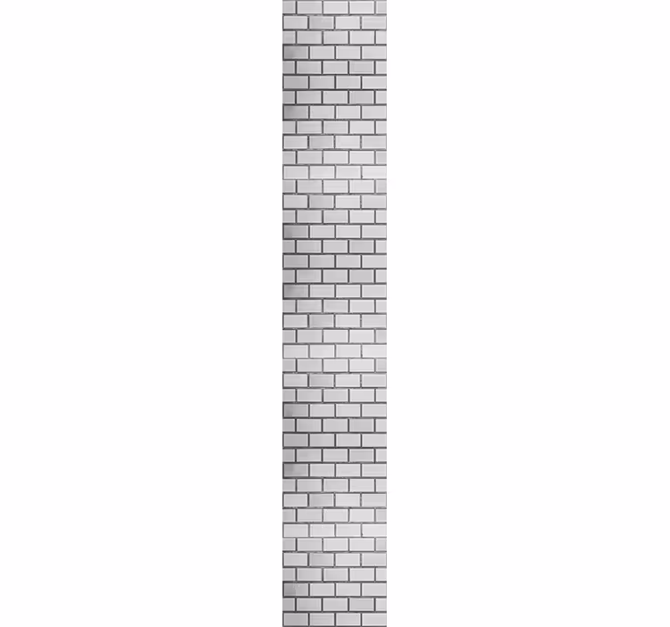 papel de parede tijolo motivo cinza clássico - TenStickers