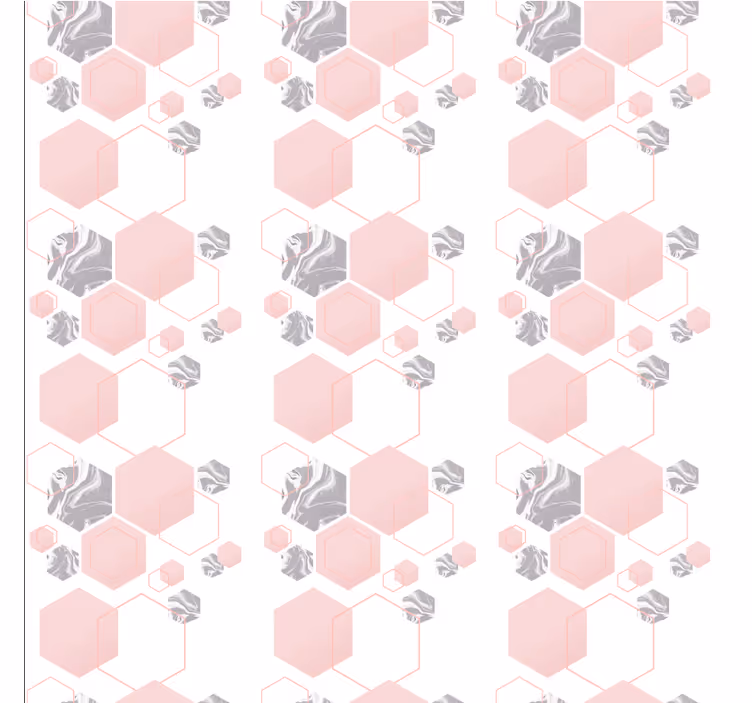 Papel de parede formas geométricas padrão colmeia - TenStickers