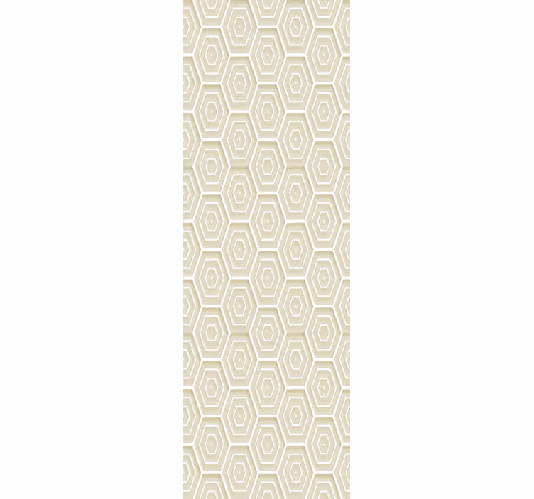 papel de parede formas geométricas estrutura hexagonal - TenStickers