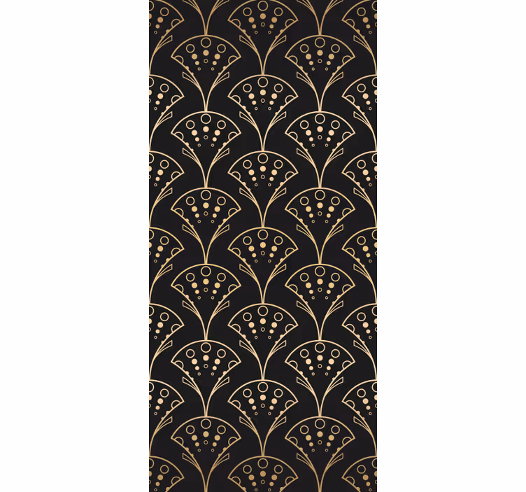 Papel de parede moderno formas douradas elegantes - TenStickers