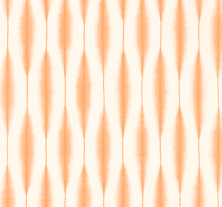 Papel de parede geométrico laranja ikat kasuri - TenStickers