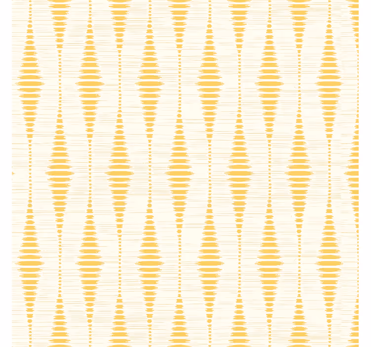 Papel de parede geométrico rabaul ikat amarelo - TenStickers