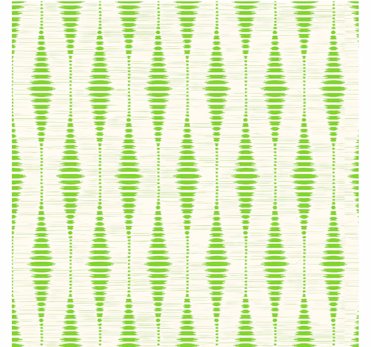 Papel de parede geométrico rabaul ikat verde - TenStickers