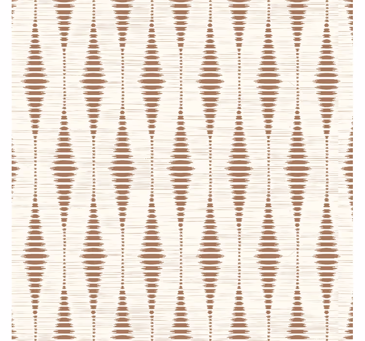 Papel de parede geométrico mousse de mocha rabaul ikat - TenStickers