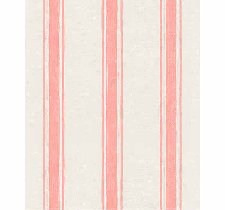 Papel de parede geométrico linhas verticais rosa pastel - TenStickers