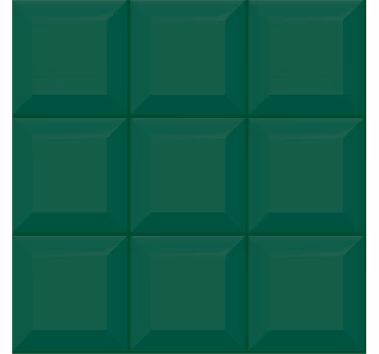 Papel de parede formas geométricas quadrados verdes 3d - TenStickers
