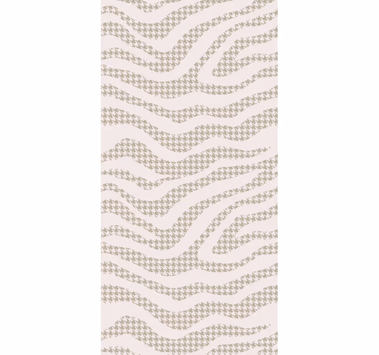 Papel de parede para sala padrão de ondas abstratas - TenStickers