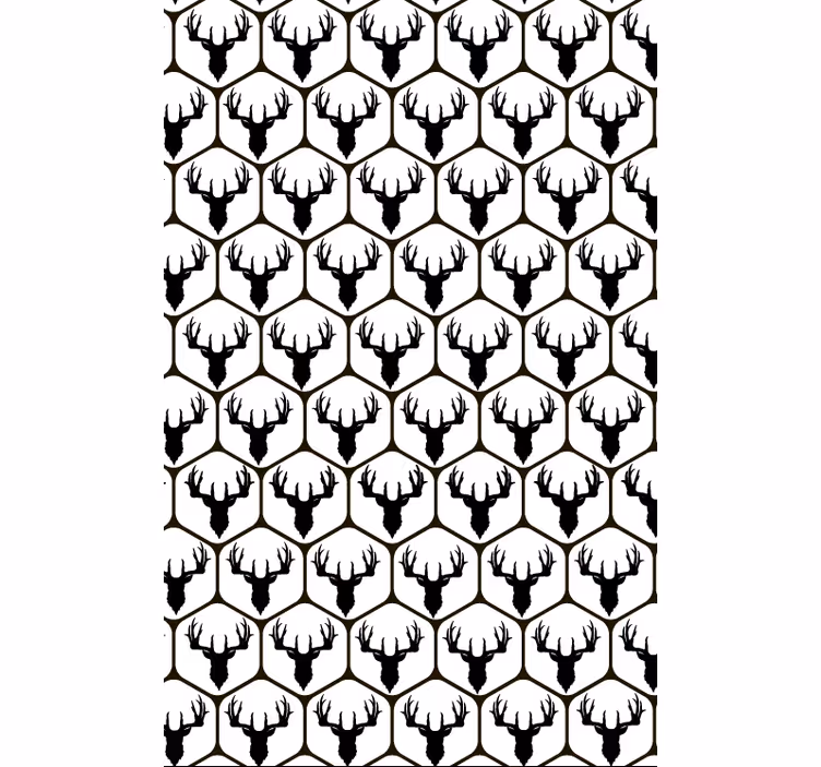 Papel de parede animais veado em azulejos - TenStickers