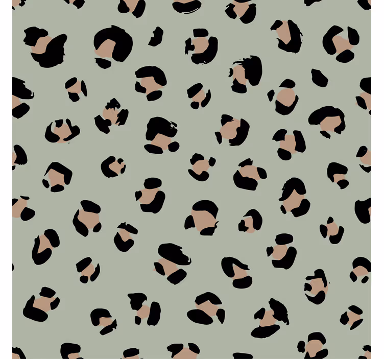 Papel de parede animais com estampa de leopardo aquarela - TenStickers