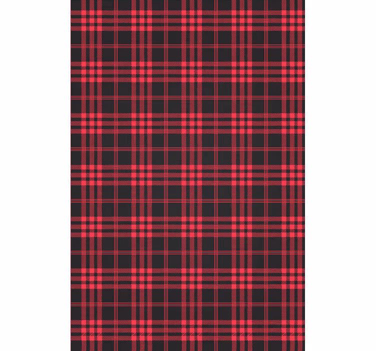 Papel de parede natal padrão tartan natalino - TenStickers