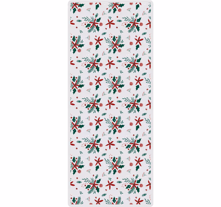 Papel de parede natal com lindo padrão natalino - TenStickers