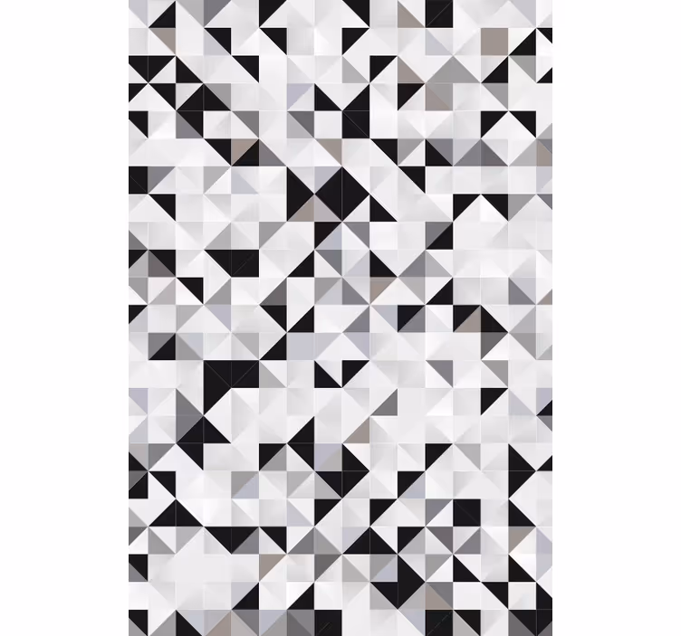 Papel de parede escritório mosaico de triângulos cinza - TenStickers