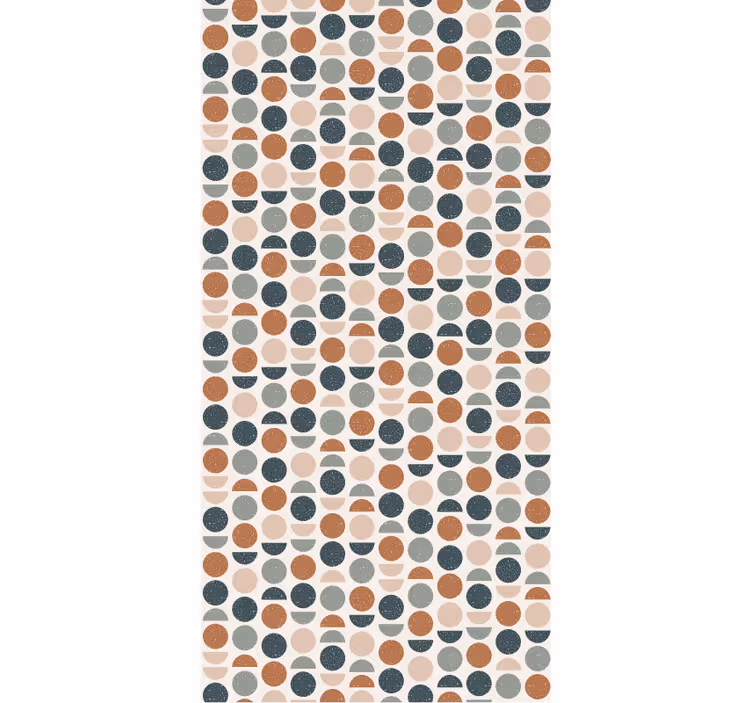 Papel de parede escritório padrão de semicírculos - TenStickers