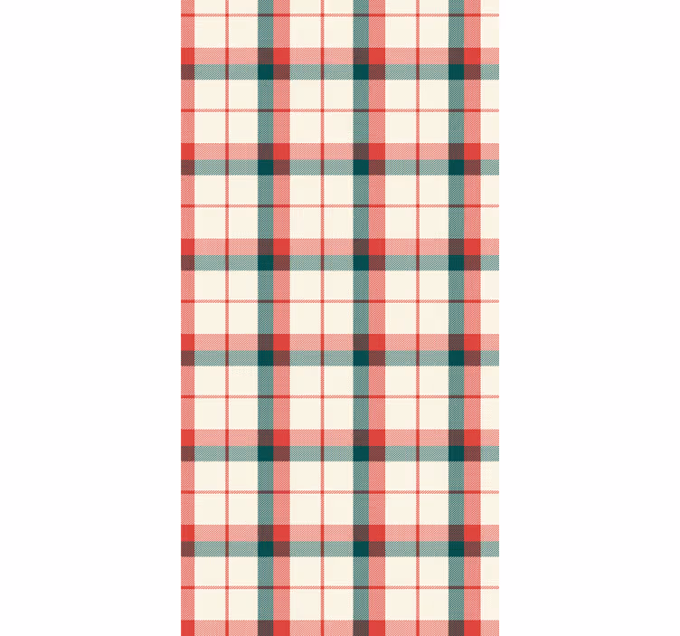 Papel de parede escritório tartan de natal - TenStickers