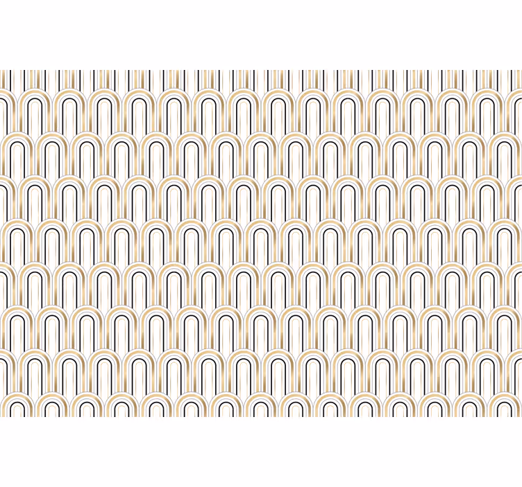 Papel de parede escritório com design de padrão arco - TenStickers