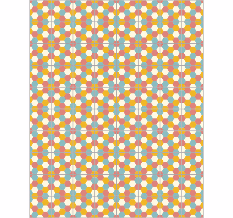 Papel de parede escritório com design geométrico - TenStickers