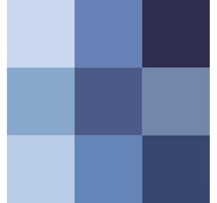 Papel de parede escritório azulejo moderno azul - TenStickers