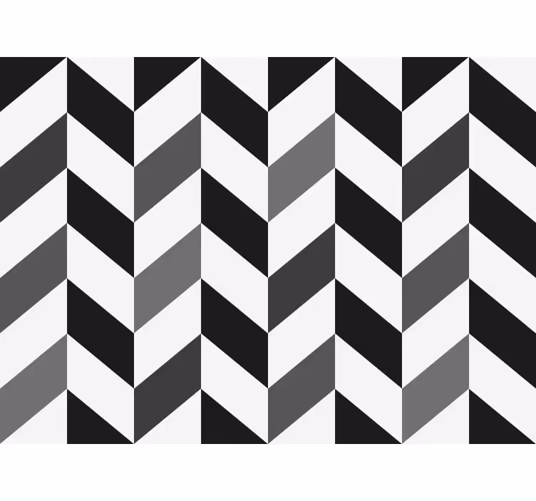 Papel de parede escritório chevron em contraste - TenStickers