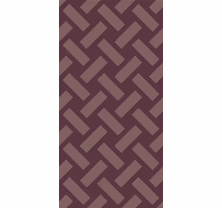 Papel de parede para sala de jantar padrão quadrado roxo - TenStickers