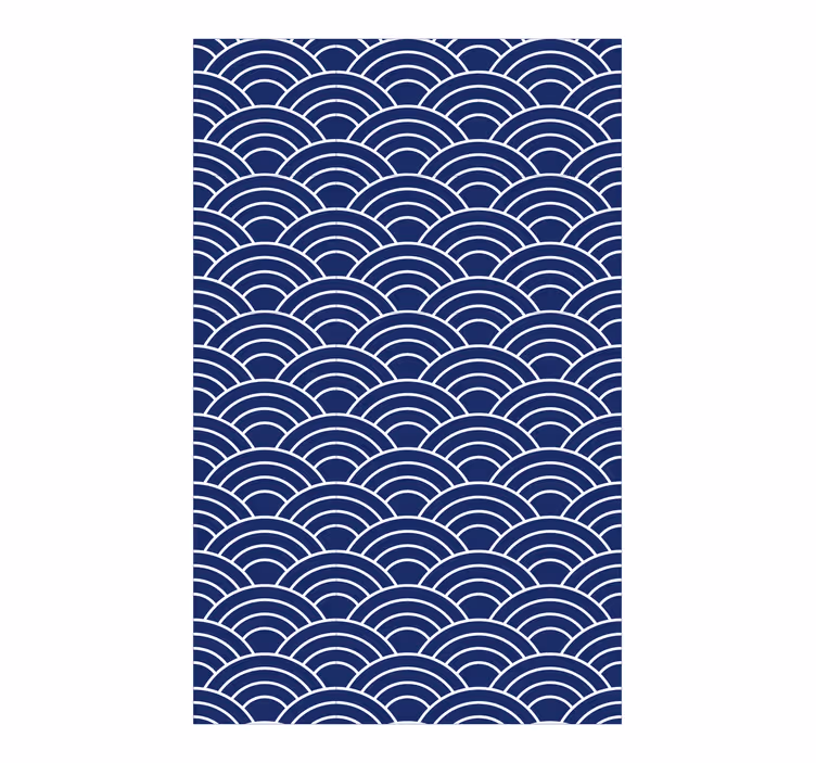 Papel de parede formas geométricas linhas onduladas - TenStickers