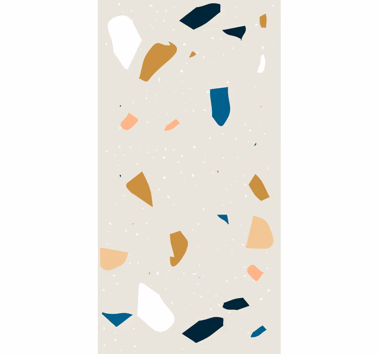 Papel de parede formas geométricas splash de terrazzo - TenStickers