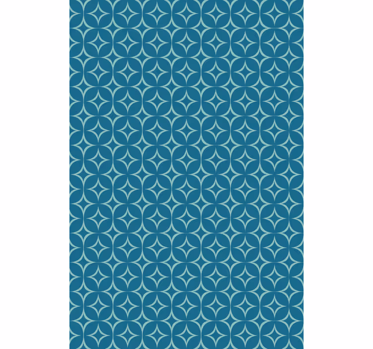 Papel de parede formas geométricas círculos azuis elegantes - TenStickers