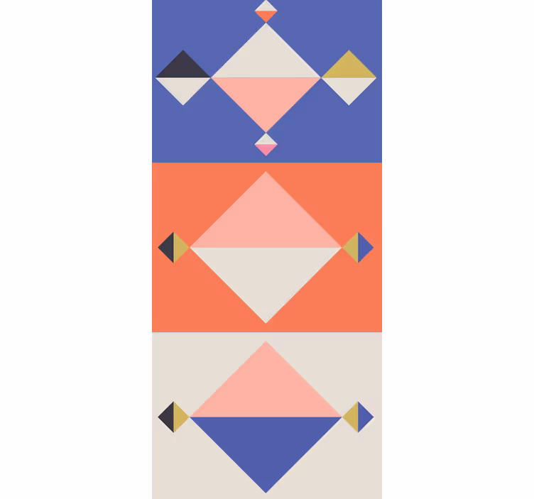 Papel de parede formas geométricas formas modernas abstratas - TenStickers