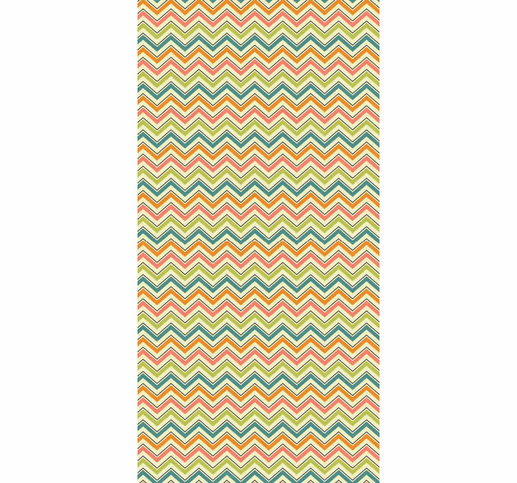 Papel de parede formas geométricas zigzag chevron - TenStickers