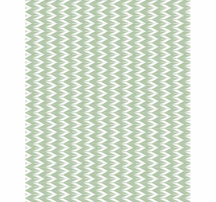 Papel de parede formas geométricas padrão chevron verde - TenStickers