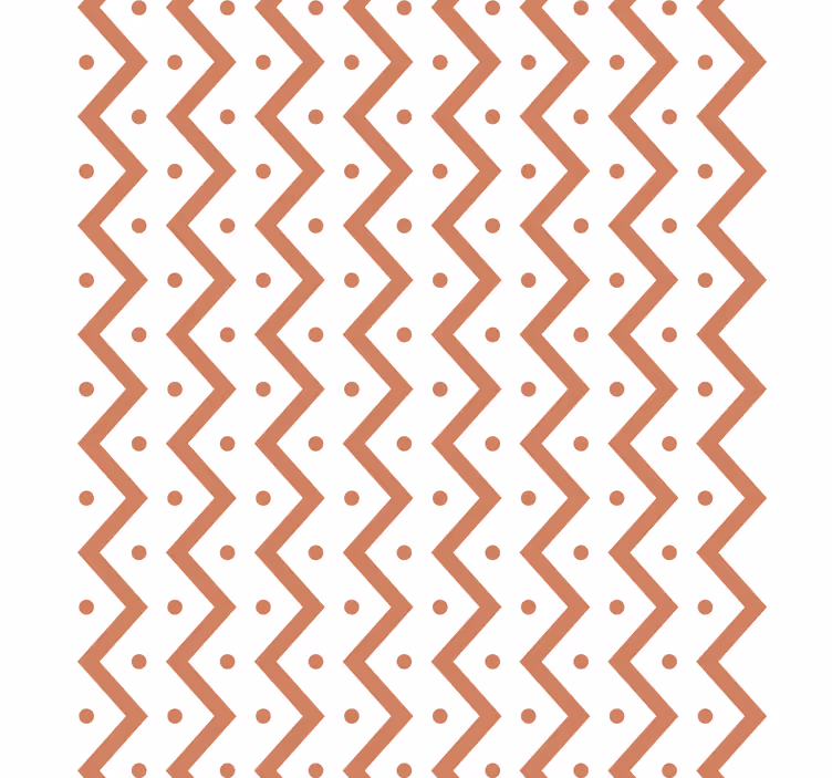 Papel de parede formas geométricas zigzag e pontos - TenStickers