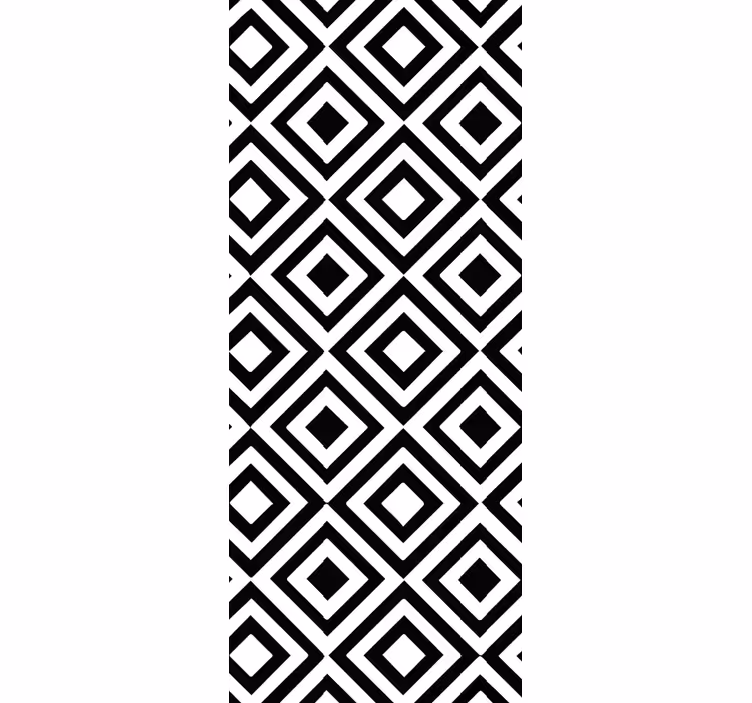 Papel de parede formas geométricas preto e branco - TenStickers
