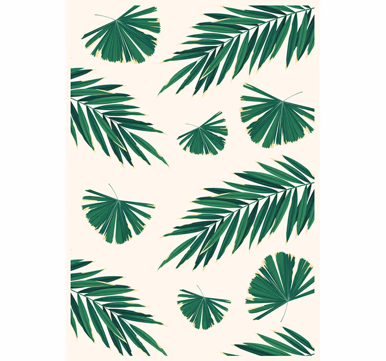 Papel de parede natureza folhas verdes exuberantes - TenStickers