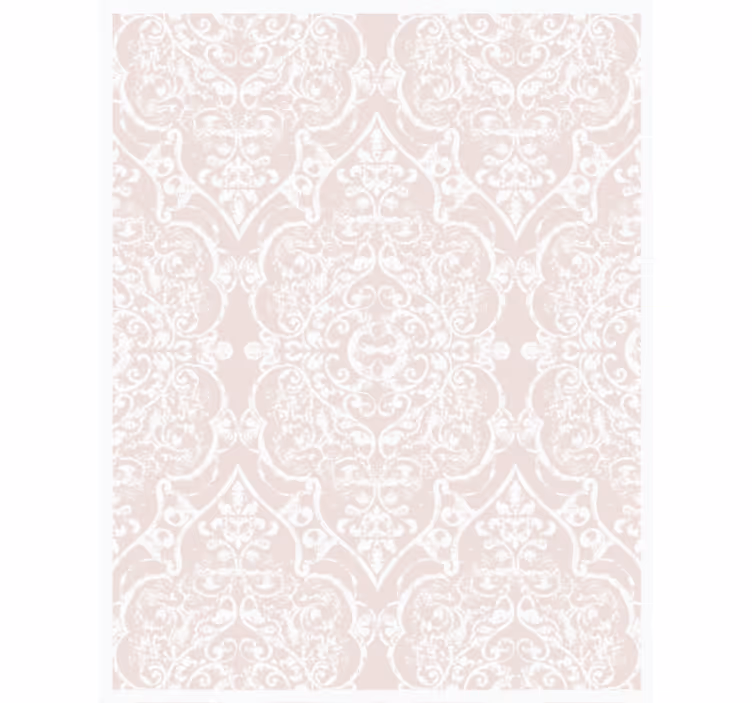 Papel de parede vintage com padrão barroco claro - TenStickers