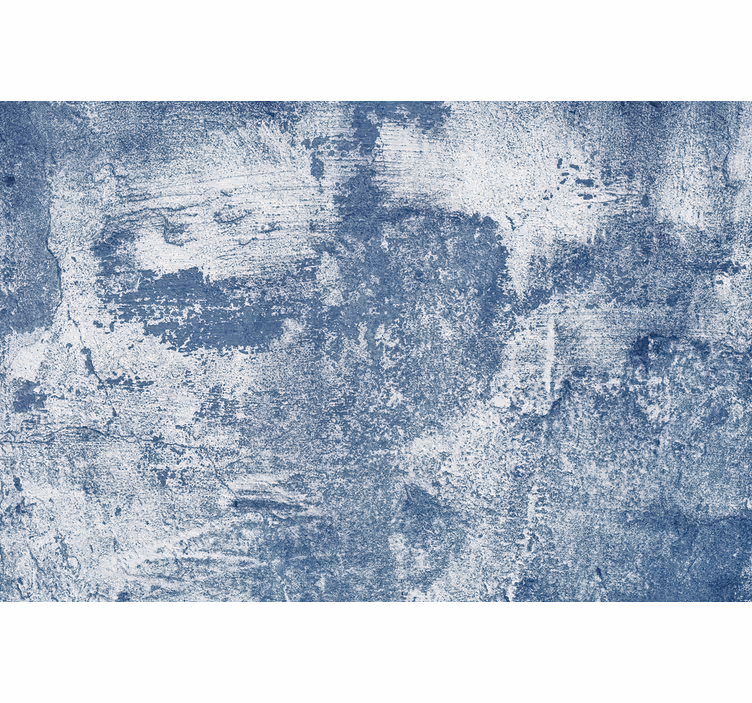 Papel de parede pedra efeito concreto azul - TenStickers